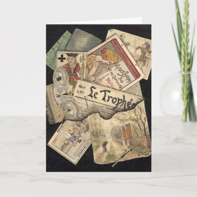 Trompe l’œil | E. Delcroix Card (Front)