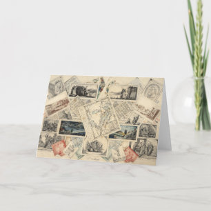 Trompe l’œil of a Map of Italy   P. Verburght Card