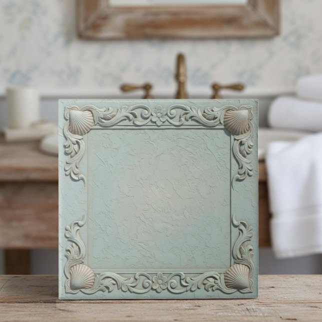 Trompe L'oeil Marine Life Shell Border 2 ID1190j Tile (Creator Uploaded)