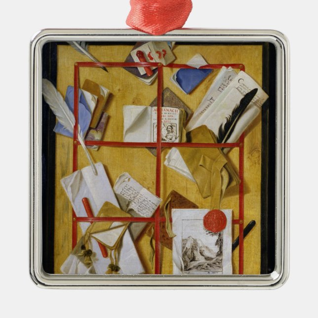 Trompe l'Oeil Metal Tree Decoration (Front)