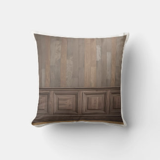 Trompe-l'oeil Wainscoting Architectural Panel Illu Cushion