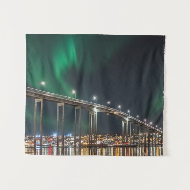 Tromso Northern Lights Tapestry (Front (Horizontal))