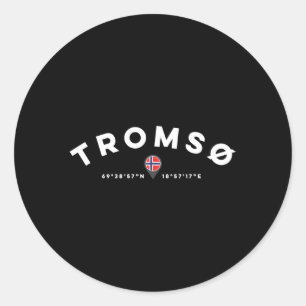 Tromso Norway Classic Round Sticker