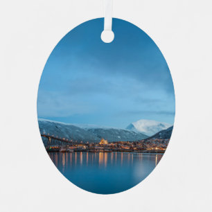 Tromso Norway Metal Tree Decoration