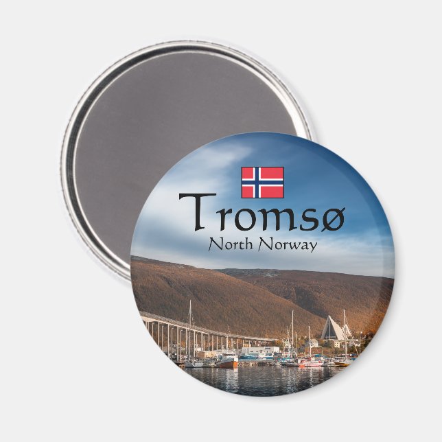 Tromso Norway Souvenir Magnet (Front/Back)