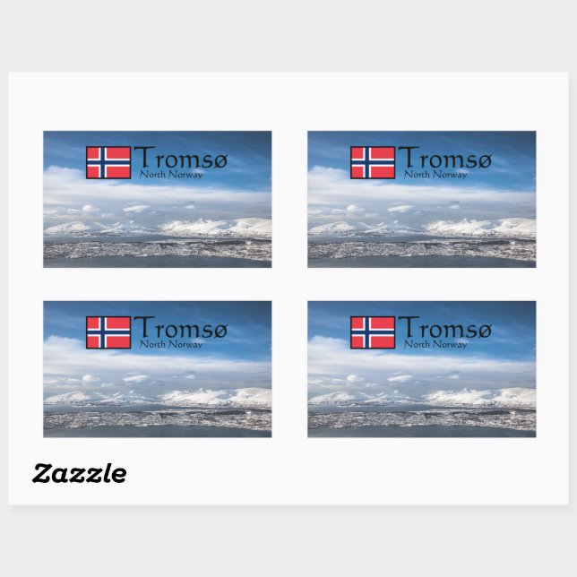 Tromso Norway Souvenir Rectangular Sticker (Sheet)
