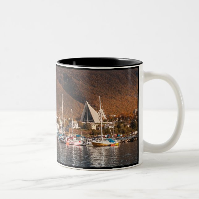Tromso Norway Two-Tone Coffee Mug (Right)