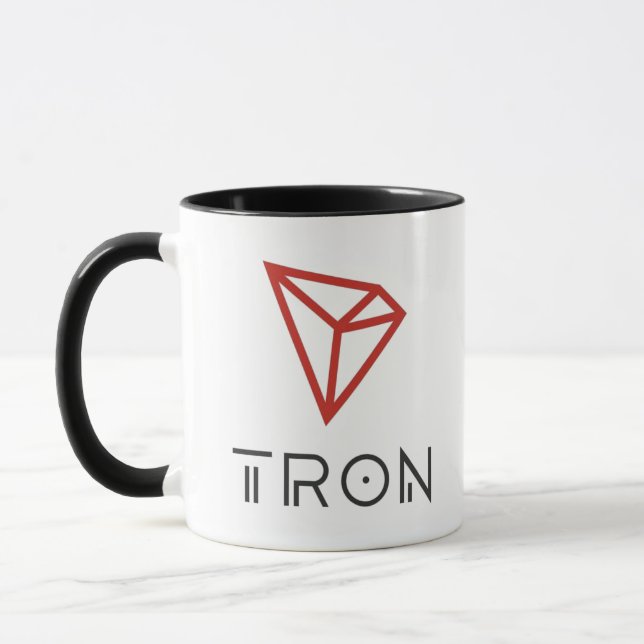 Tron TRX Logo Coffee Mug (Left)