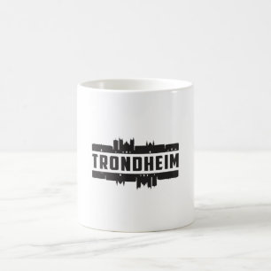Trondheim Norway City Skyline Cityscape Trip Gift Coffee Mug