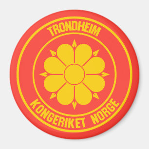 Trondheim Round Emblem Magnet