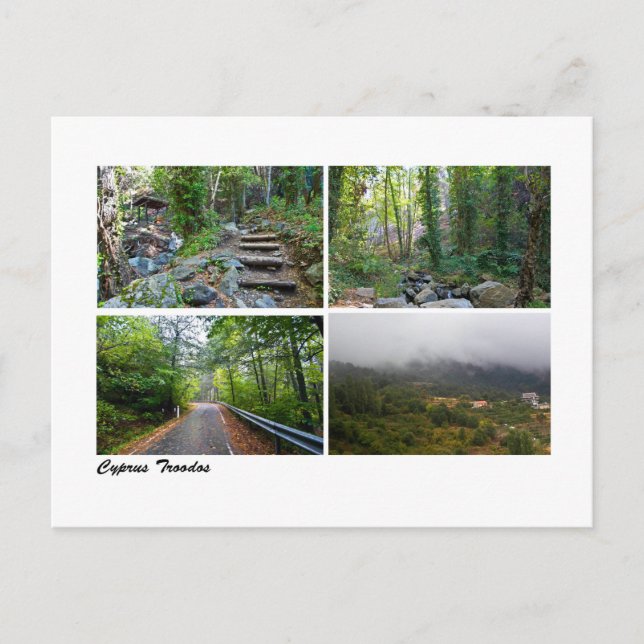 Troodos landscapes postcard (Front)