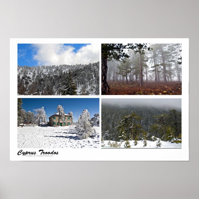 Troodos landscapes poster (Front)