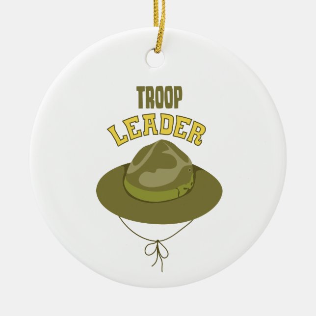Troop Leader Ceramic Tree Decoration (Front)