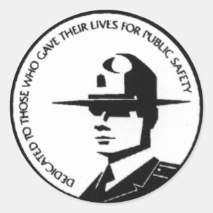 trooper classic round sticker