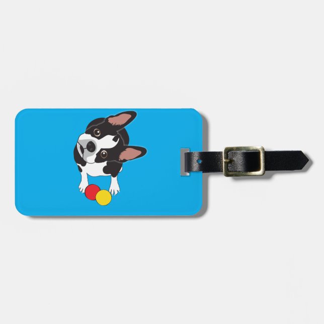 Trooper the Boston Terrier Luggage Tag (Front Horizontal)