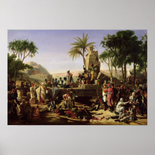 Troops halted on the Banks of the Nile Poster