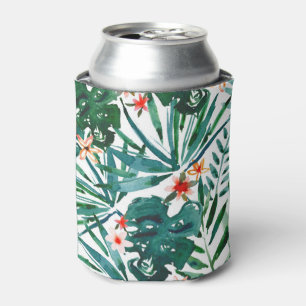TROP DON'T STOP Green Tropical Monstera Can Cooler