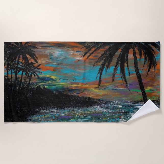 Tropaz Beach Towel Horizontal (Front)