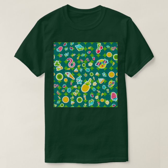 tropcal summer pattern nature patterns T-Shirt (Design Front)