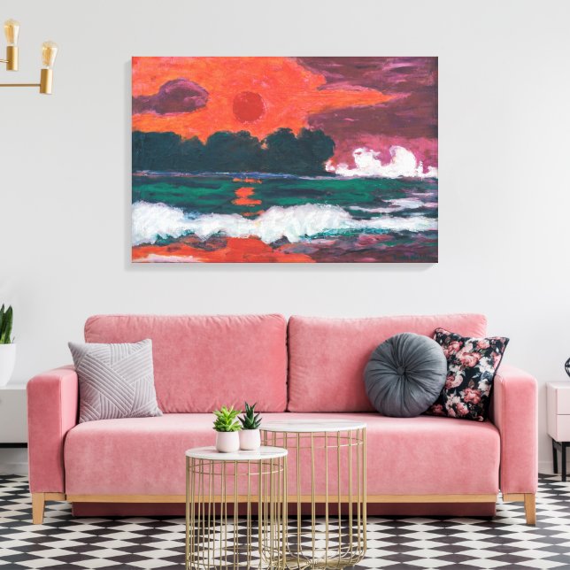 Tropensonne | Emil Nolde | Stretched Canvas Print (Insitu(LivingRoom))