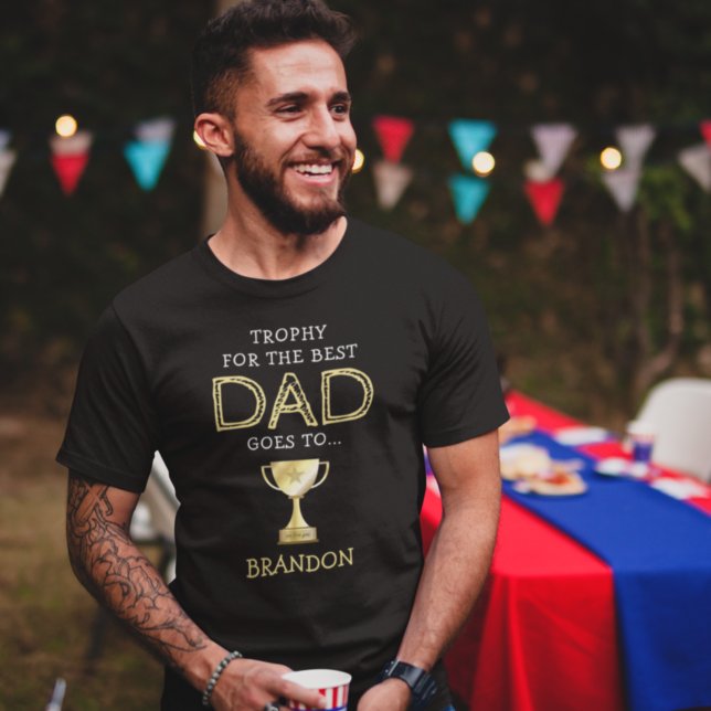 Trophy Best Dad T-Shirt (Creator Uploaded)