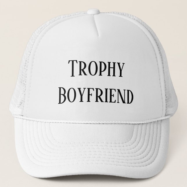 Trophy Boyfriend Christmas Holiday Gift Hat (Front)