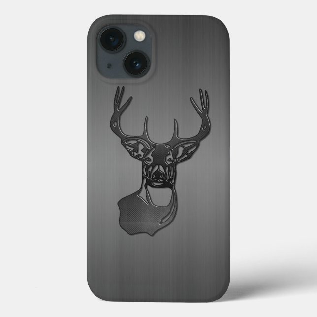 Trophy Buck Deer - Brushed Gun Metal Case-Mate iPh iPhone Case (Back)