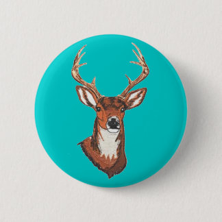 Trophy Buck Rack Mount 6 Cm Round Badge