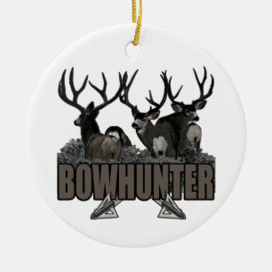 Trophy Bucks Bowhunter Ceramic Tree Decoration
