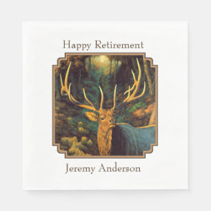 Trophy Bull Elk in Autumn Napkin