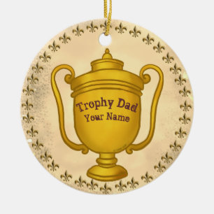 Trophy Dad  Ceramic Tree Decoration