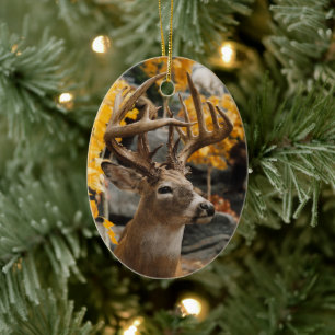 Trophy Deer Ceramic Tree Decoration