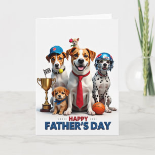 Trophy Dog Fathers Day Card