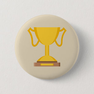 Trophy Emoji 6 Cm Round Badge