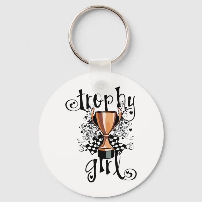 Trophy Girl Key Ring (Front)