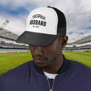 Trophy Husband Dad Cap - Funny Embroidered Hat