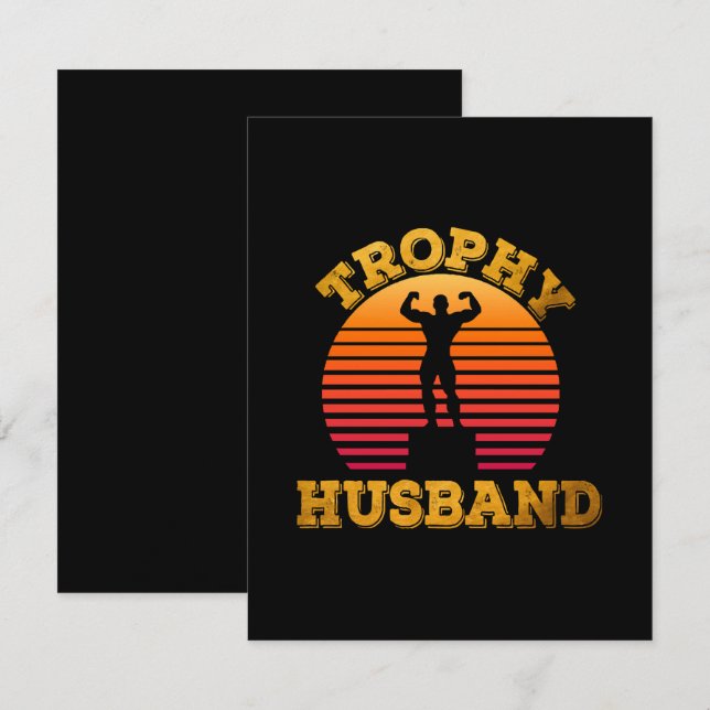 Trophy Husband Enclosure Card (Front/Back)