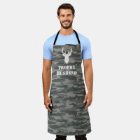 Trophy Husband Funny Men's Gift Camo Apron
