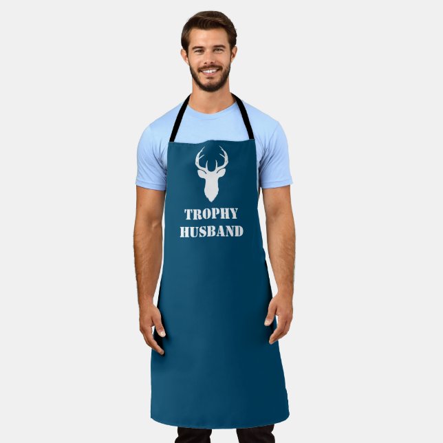 Trophy Husband Funny Men's Gift Hunting Gift Apron (Worn)