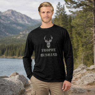 Trophy Husband Funny Men's Gift Long Sleeve Tri-Blend Shirt