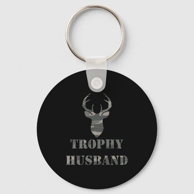 Trophy Husband Funny Mens Gift T Shirt  Key Ring (Front)