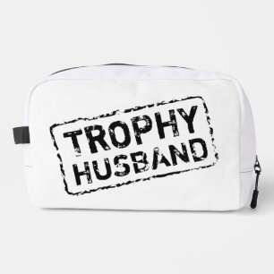Trophy Husband funny toiletry bag travel kit