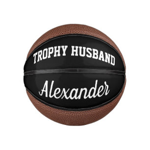 Trophy Husband Mini basketball for married groom