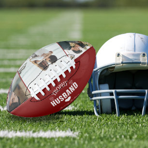 Trophy Husband Mini Football with Photo: A Costoma