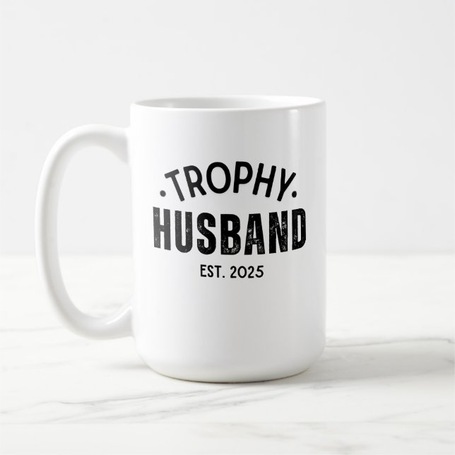 Trophy Husband Mug: The Perfect Gift for him Coffee Mug (Left)
