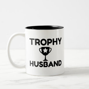 Trophy Husband Two-Tone Coffee Mug
