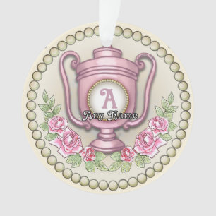 Trophy Monogram Ornament