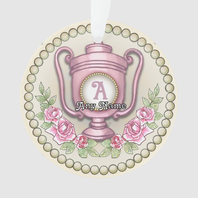 Trophy Monogram  Ornament (Front)