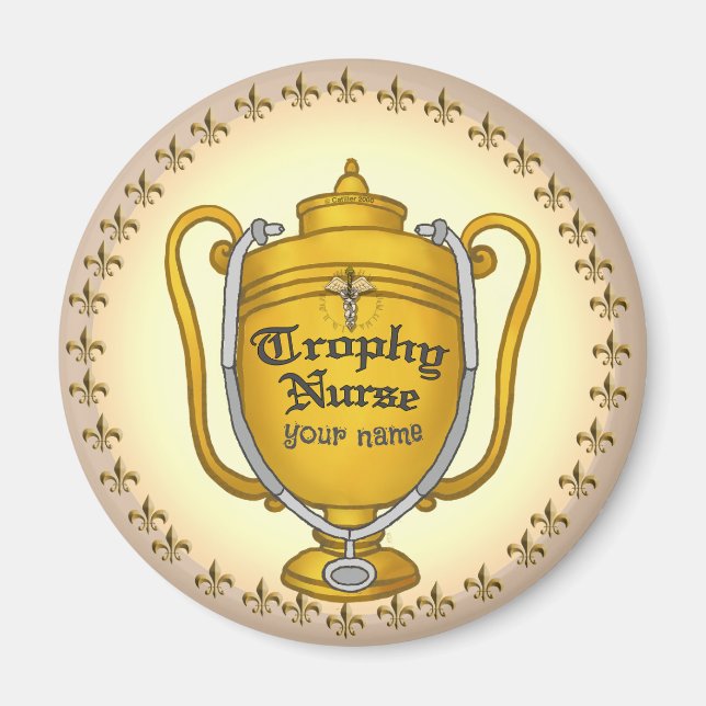Trophy nurse magnet (Front)
