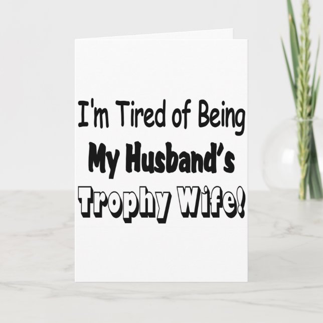 Trophy Wife Holiday Card (Front)